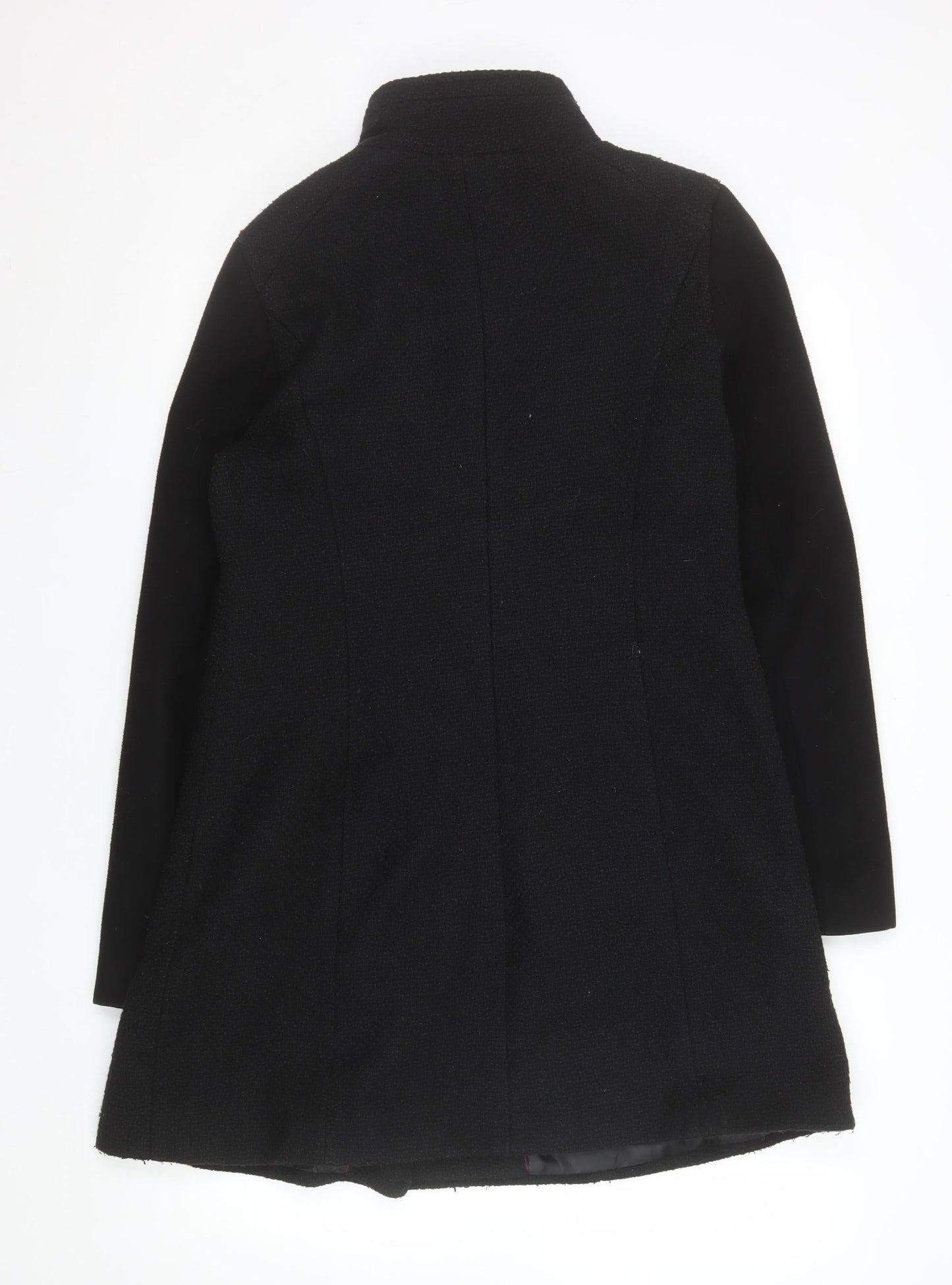 Womens UK Size 14 NEXT Black Biker Coat