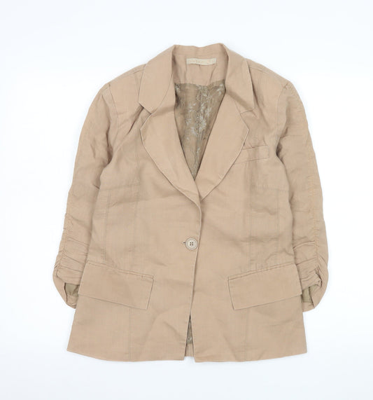 Womens UK Size 8 Koton Regular Beige Blazer