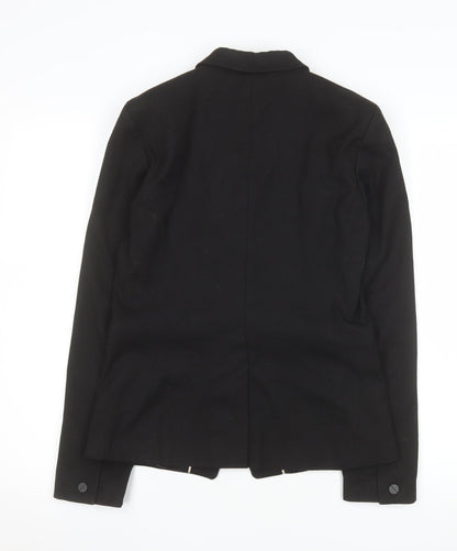 Next Women's Black Tailored One-Button Blazer Size 10