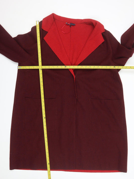 Womens UK Size 24 Marks and Spencer Red Overcoat