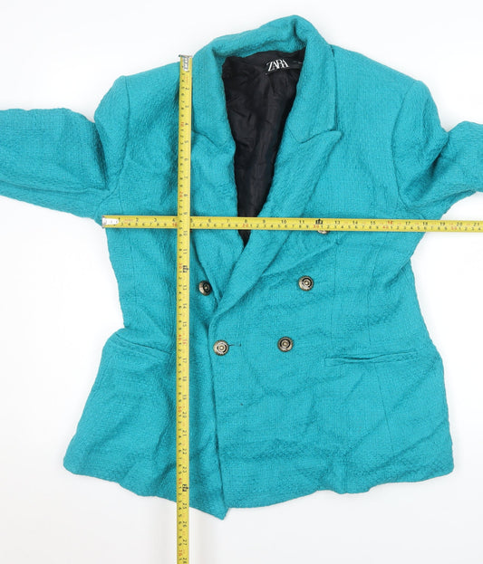 Womens UK Size L Zara Regular Blue Blazer
