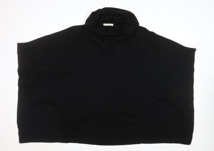 Womens UK Size 12 Karen Millen Black Cape Jumper