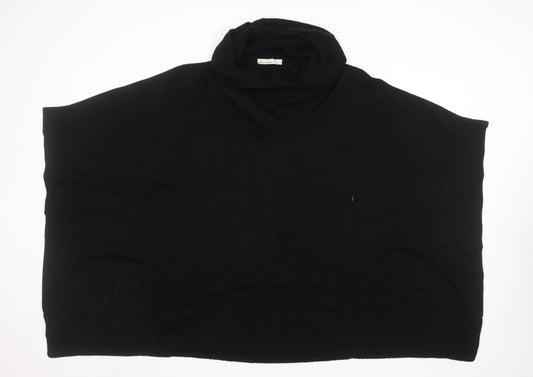 Womens UK Size 12 Karen Millen Black Cape Jumper