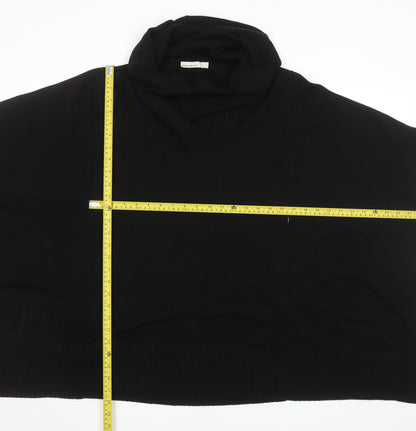 Womens UK Size 12 Karen Millen Black Cape Jumper