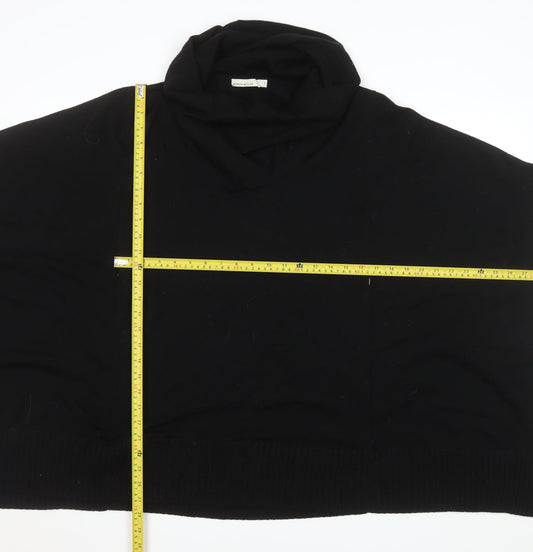 Womens UK Size 12 Karen Millen Black Cape Jumper