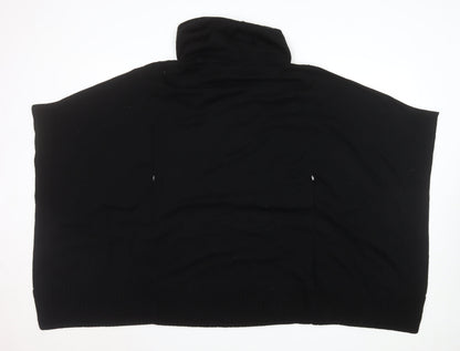 Womens UK Size 12 Karen Millen Black Cape Jumper