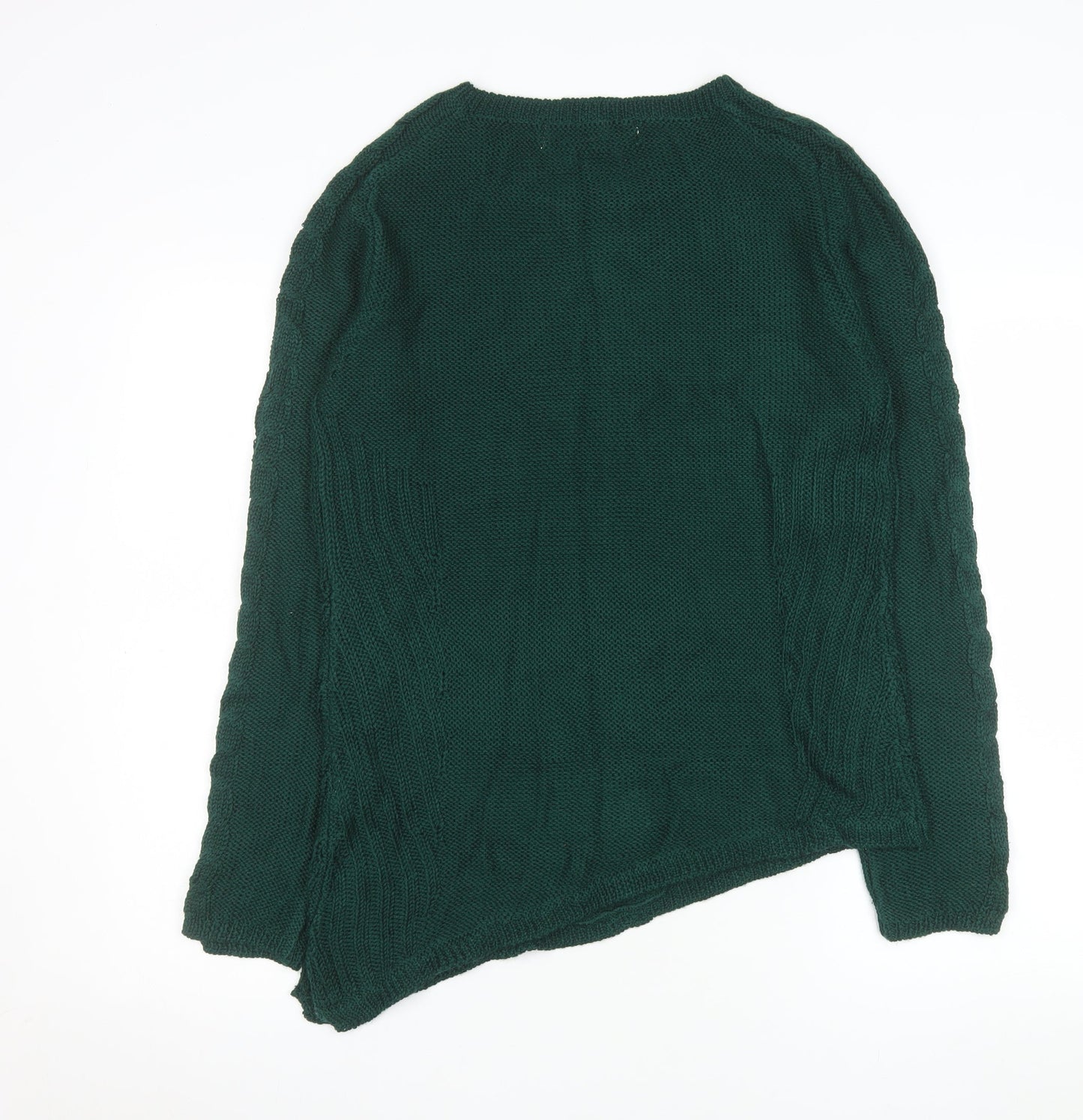 Womens UK Size L Zara Green Pullover Jumper