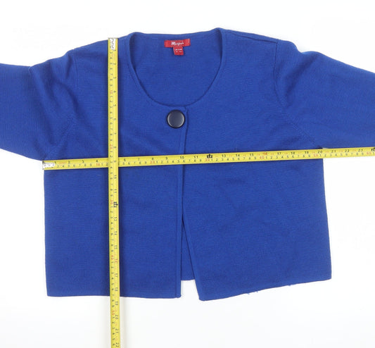 Womens UK Size 16 Monsoon Blue Cardigan Jumper