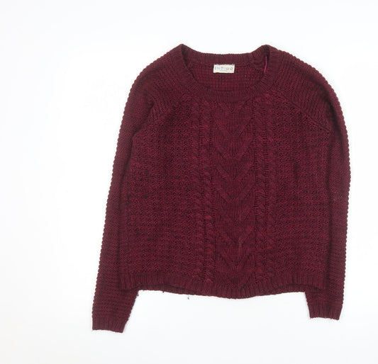 Womens UK Size 10 Marks and Spencer Red Pullover Jumper