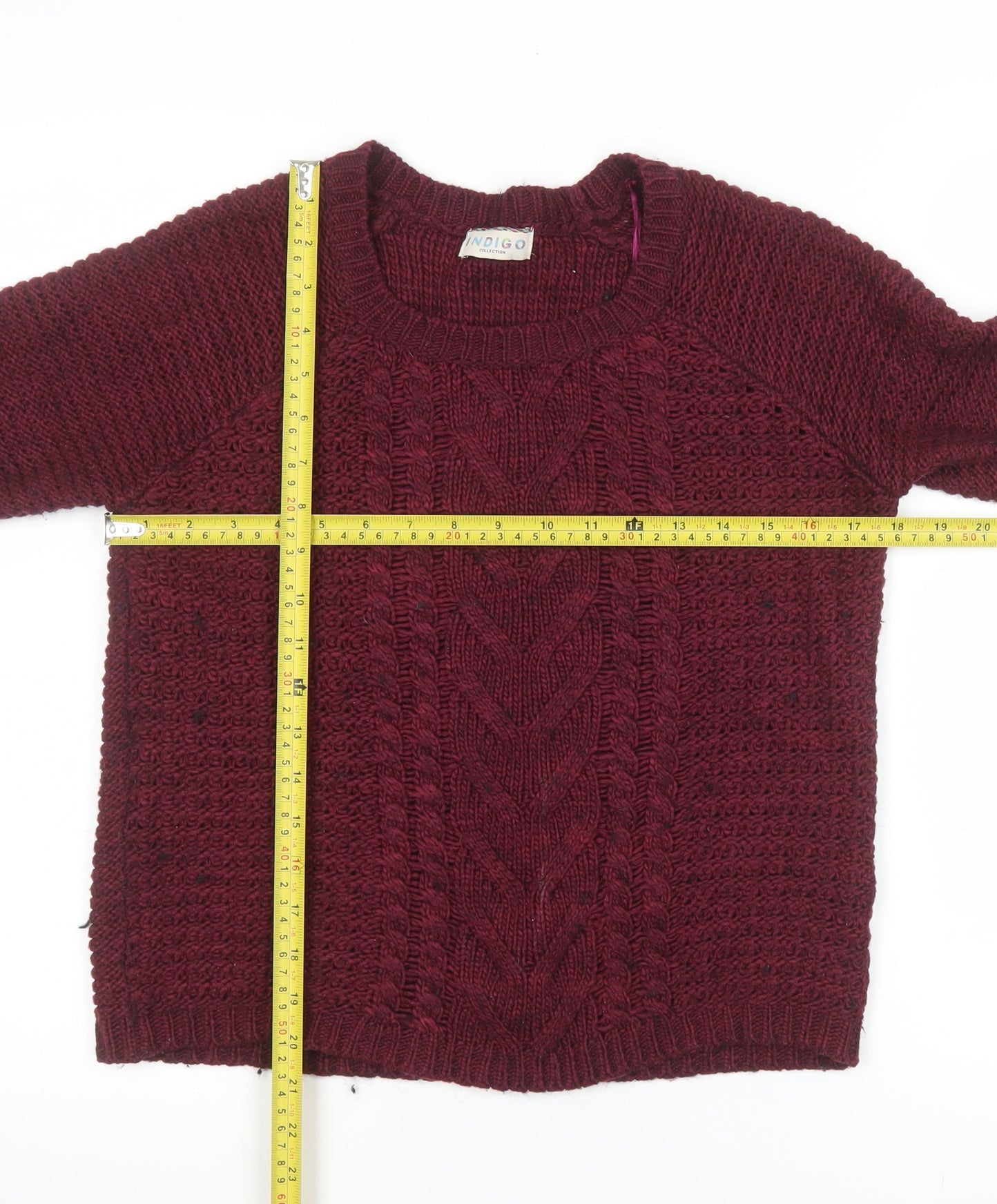 Womens UK Size 10 Marks and Spencer Red Pullover Jumper