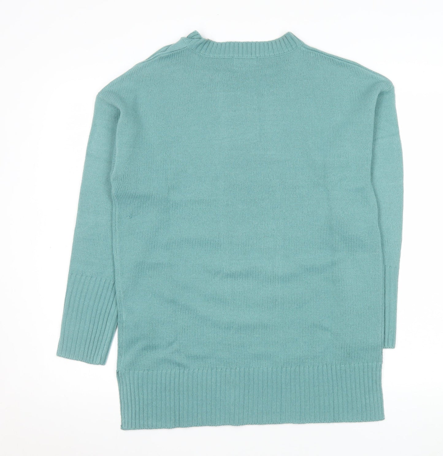 Womens UK Size 10/12 Damart Green Pullover Jumper