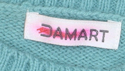 Womens UK Size 10/12 Damart Green Pullover Jumper