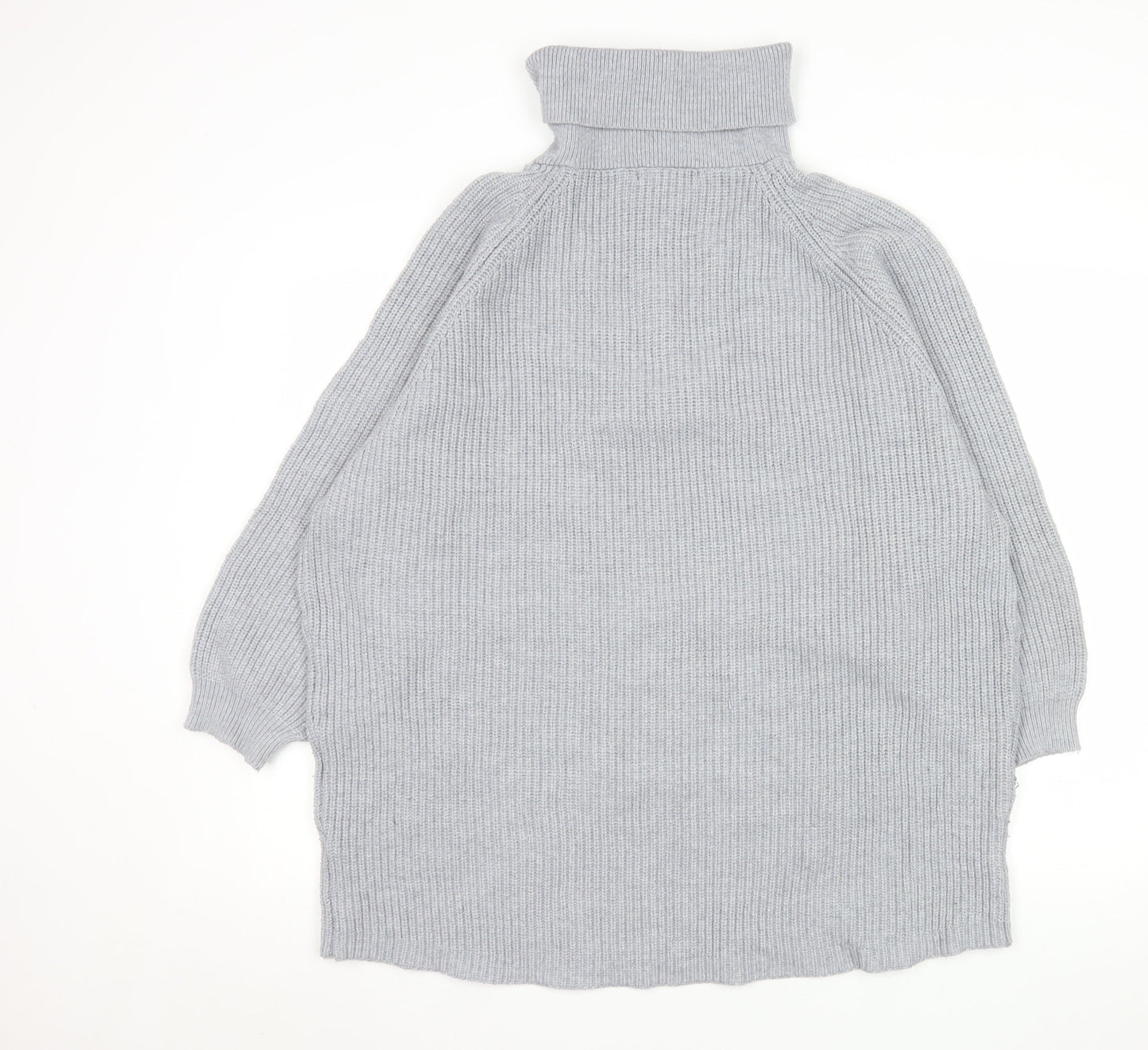 Mens UK Size L Pull & Bear Grey 1/2 Zip Jumper