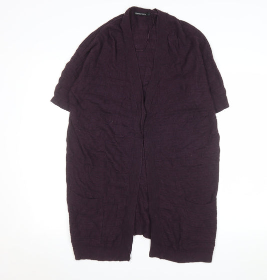 Womens UK Size 14 Monoprix Femme Purple Cardigan Jumper