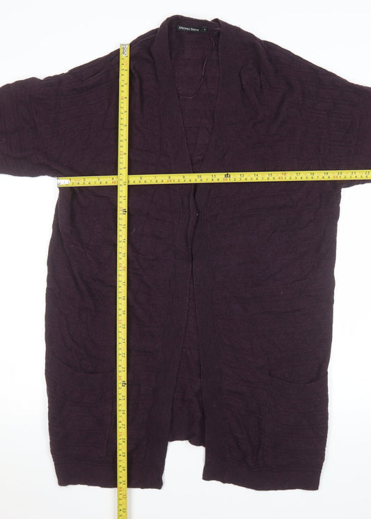 Womens UK Size 14 Monoprix Femme Purple Cardigan Jumper