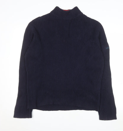 Mens UK Size M Nautica Blue Pullover Jumper