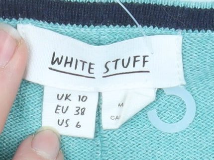 Womens UK Size 10 White Stuff Green Pullover Jumper