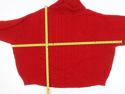 Unisex Adults UK Size XL Jacamo Red Pullover Jumper