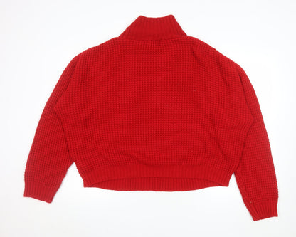 Unisex Adults UK Size XL Jacamo Red Pullover Jumper