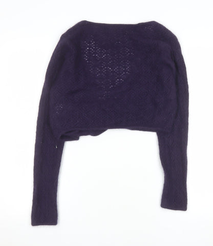 Womens UK Size 12 Monsoon Purple Wrap Jumper