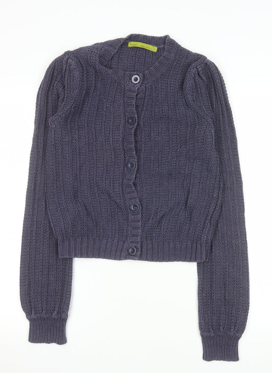 Womens UK Size 10 NEXT Grey Cardigan Jumper