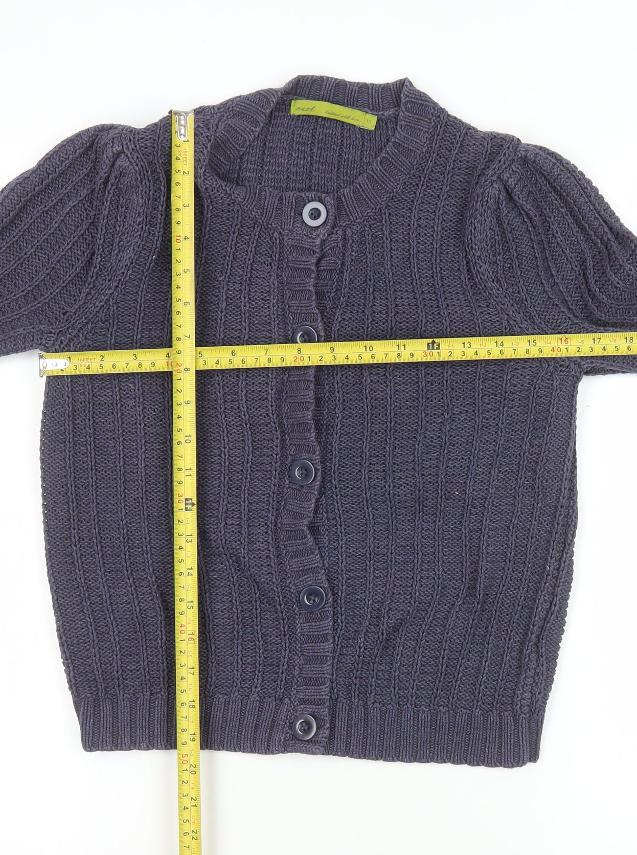 Womens UK Size 10 NEXT Grey Cardigan Jumper