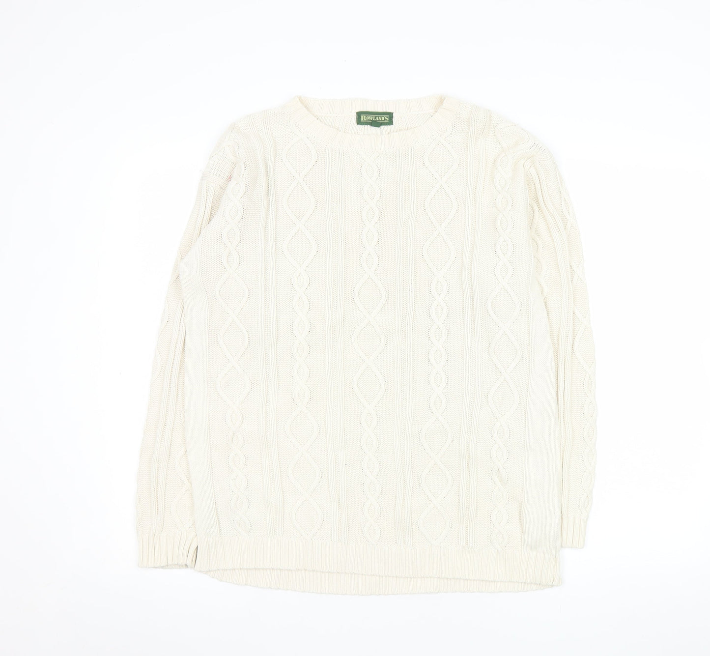 Mens UK Size S Rowland's Ivory Pullover Jumper