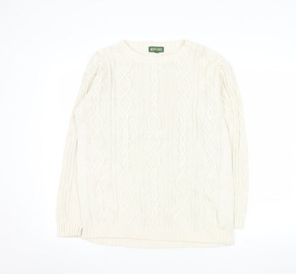 Mens UK Size S Rowland's Ivory Pullover Jumper