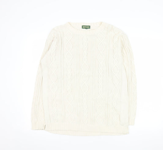 Mens UK Size S Rowland's Ivory Pullover Jumper