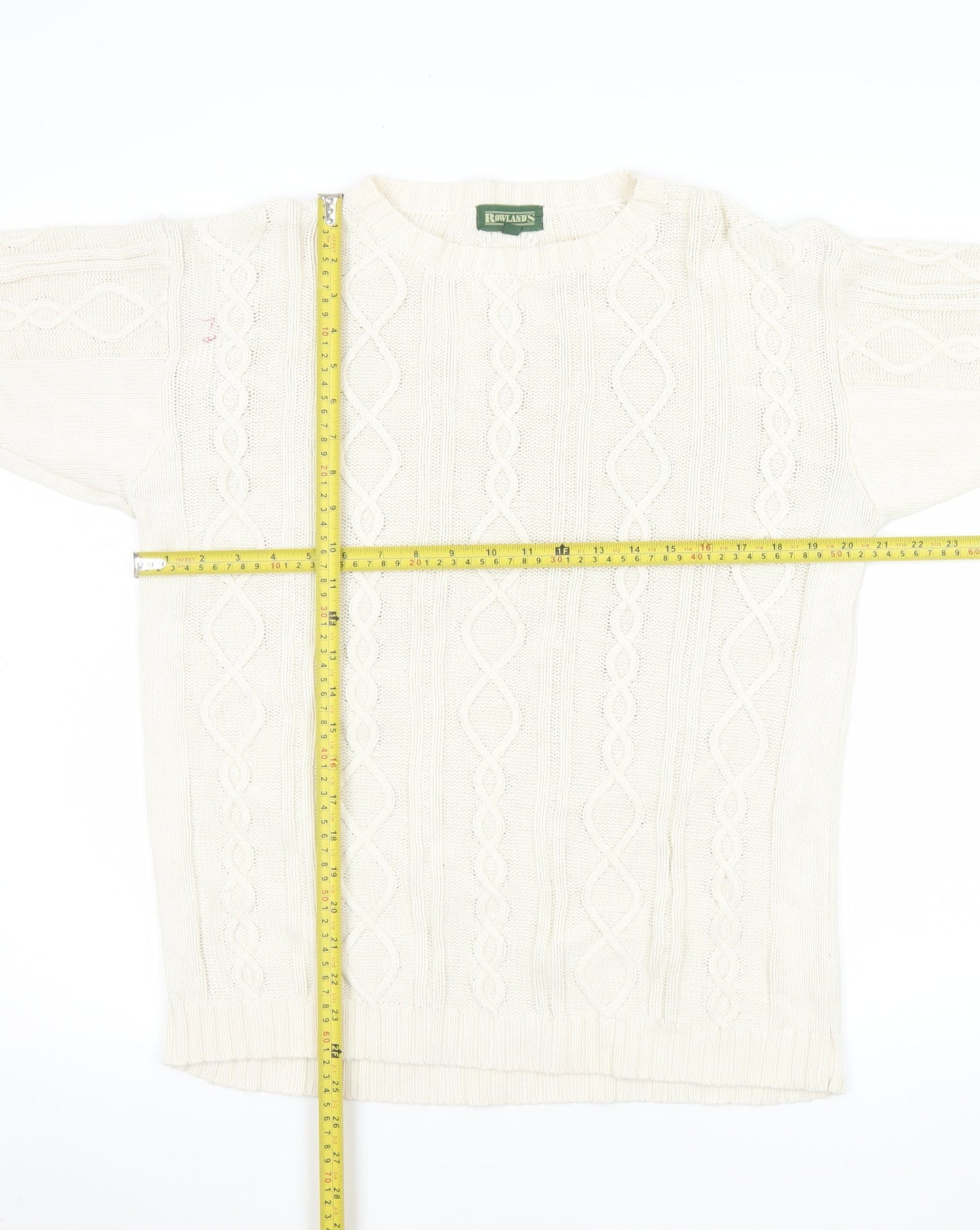 Mens UK Size S Rowland's Ivory Pullover Jumper