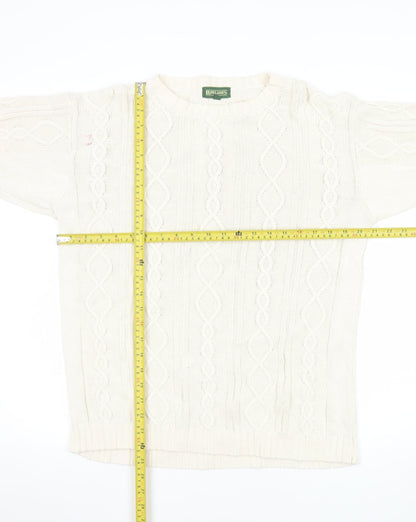 Mens UK Size S Rowland's Ivory Pullover Jumper