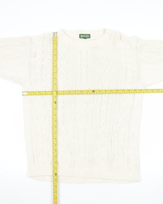 Mens UK Size S Rowland's Ivory Pullover Jumper