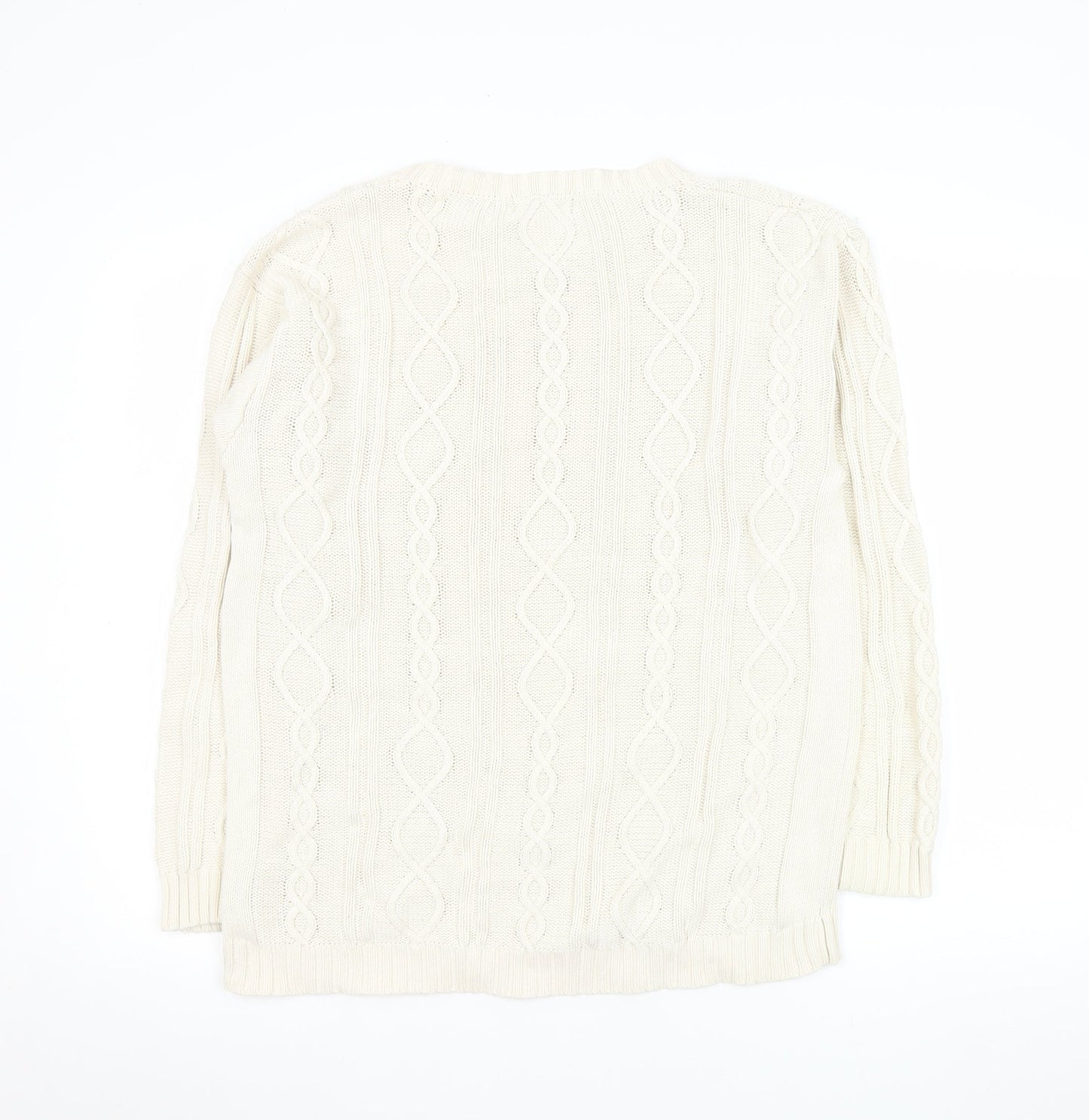 Mens UK Size S Rowland's Ivory Pullover Jumper