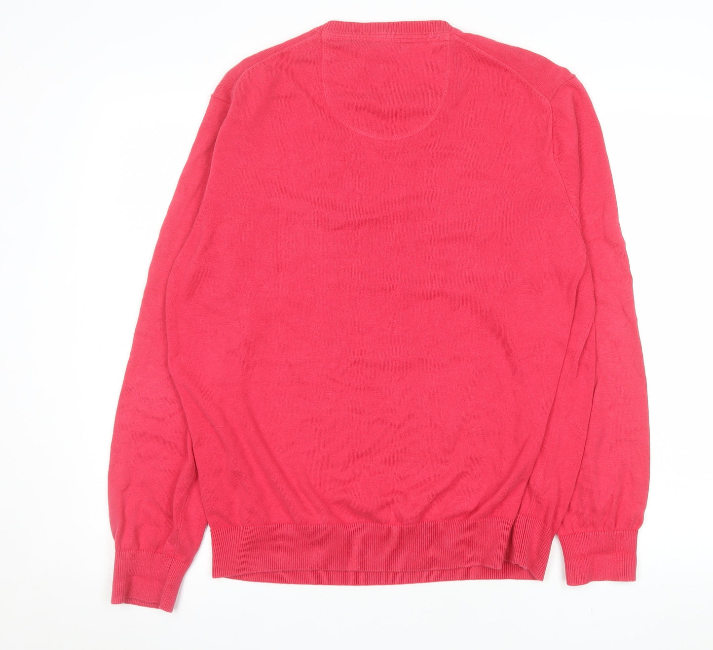 Mens UK Size M Ben Green Red Pullover Jumper