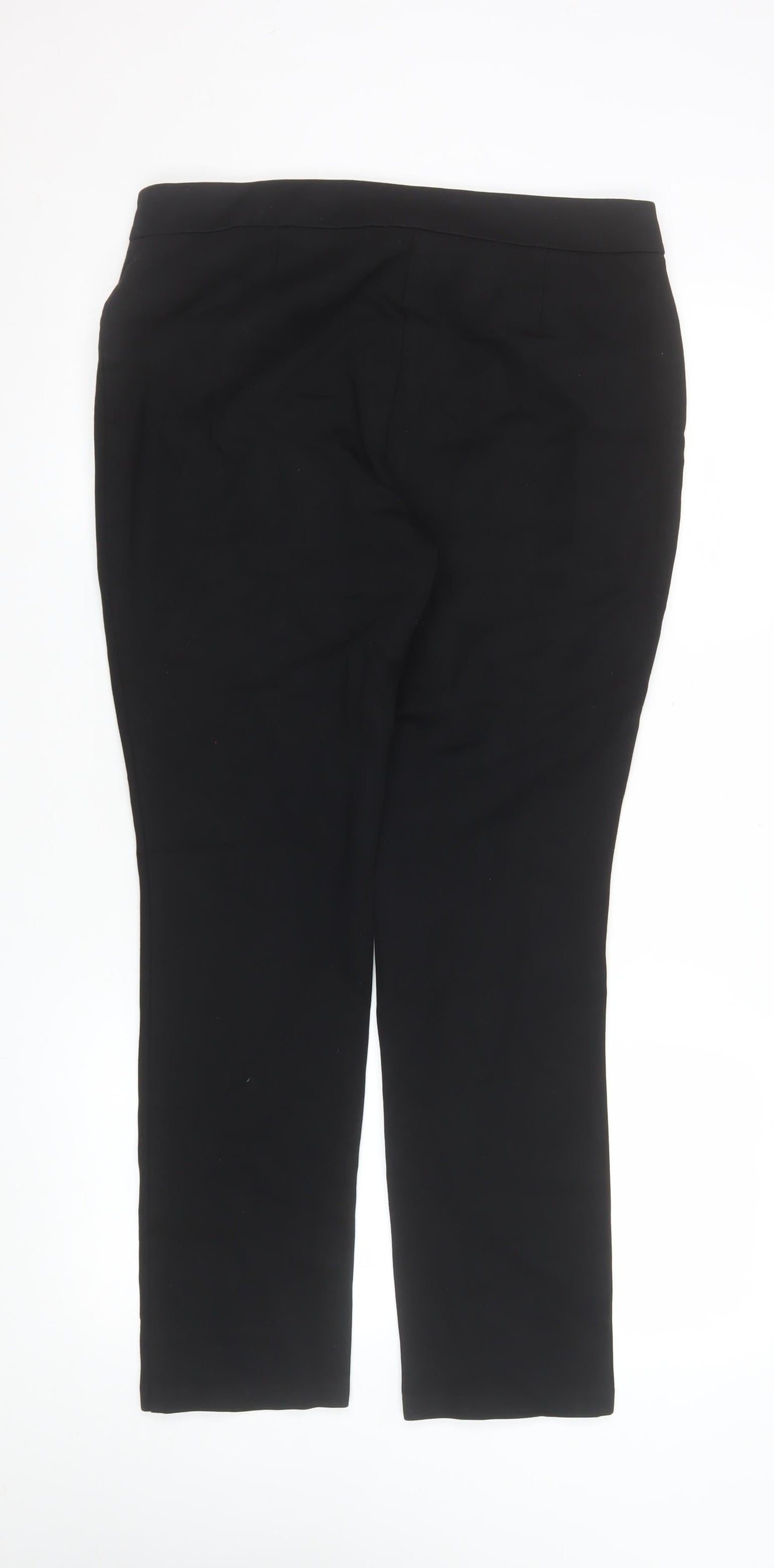 Womens UK Size 12 Marks and Spencer Slim Fit Business Casual Workwear Black Trou