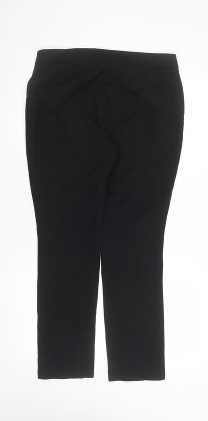 Womens UK Size 12 Marks and Spencer Slim Fit Business Casual Workwear Black Trou
