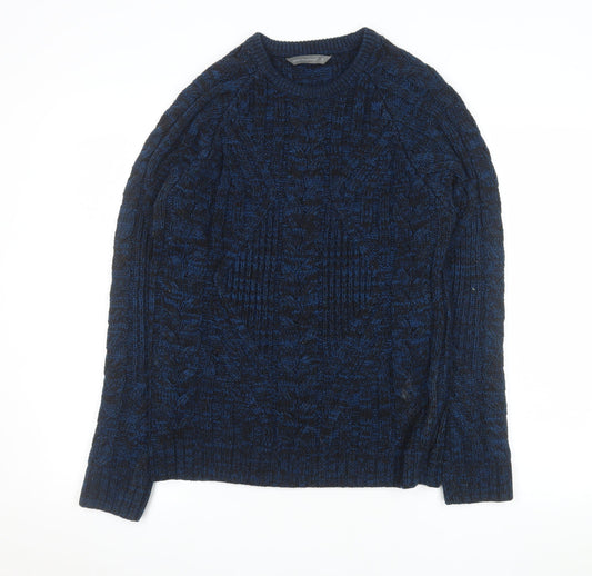 Mens UK Size S Cedar Wood State Blue Pullover Jumper