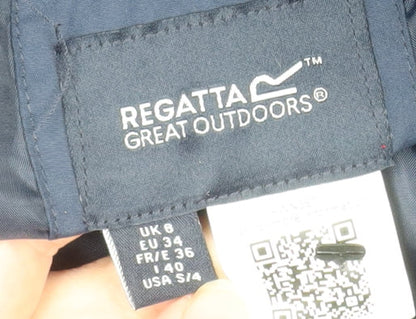 Womens UK Size 8 Regatta Blue Puffer Jacket