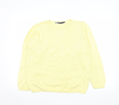 Womens UK Size M Isle Yellow Pullover Jumper