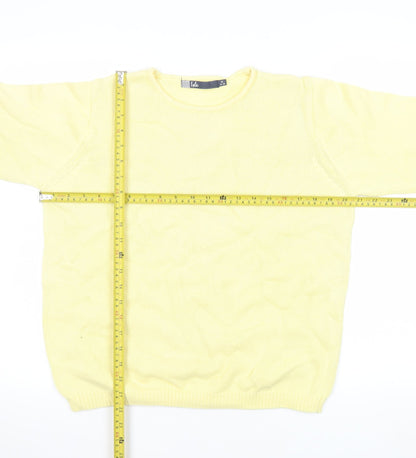 Womens UK Size M Isle Yellow Pullover Jumper
