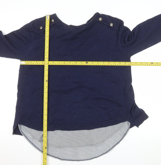 Womens UK Size S Scarlet Roos Blue Tunic Blouse