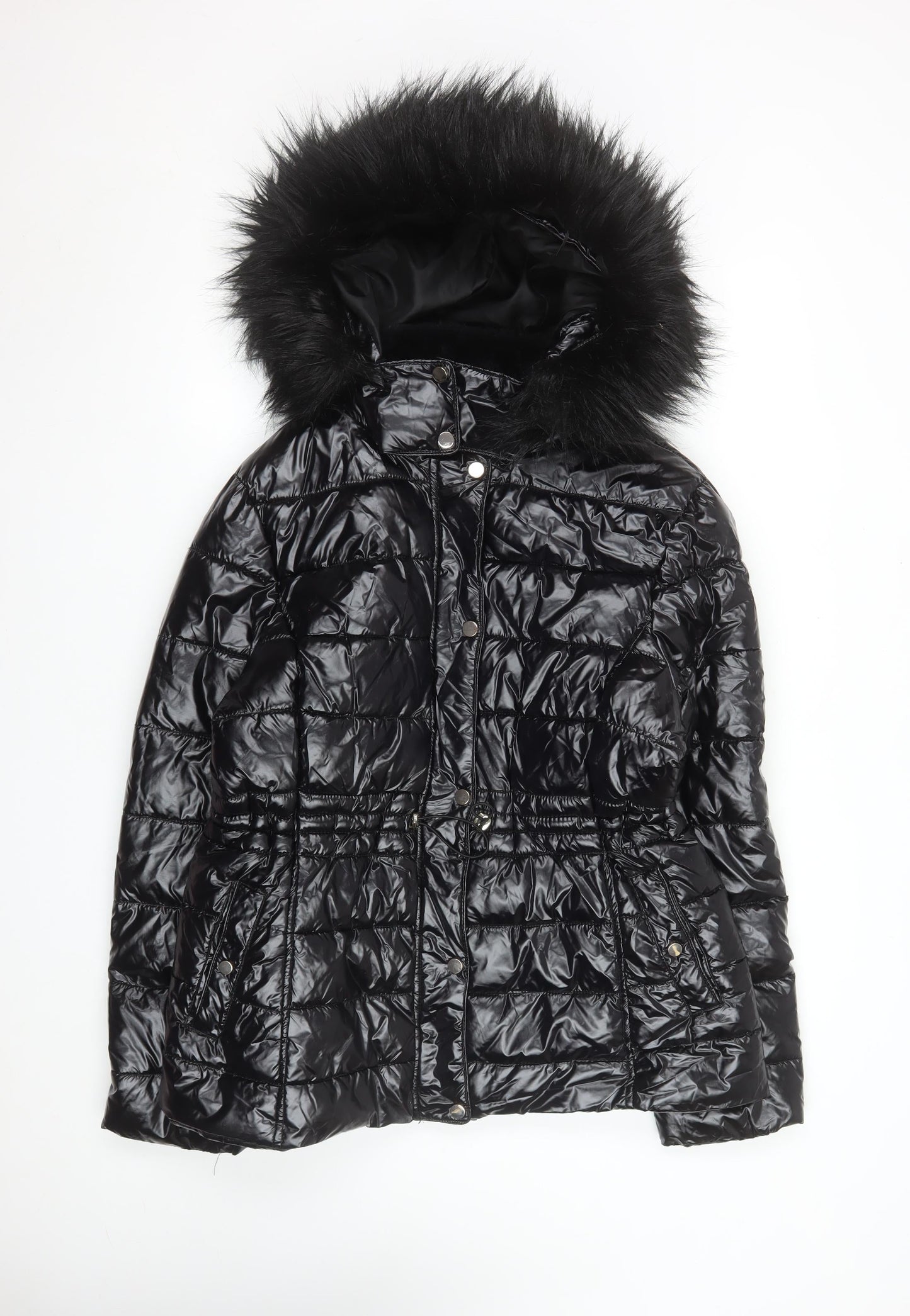 Womens UK Size 18 New Look Black Puffer Jacket