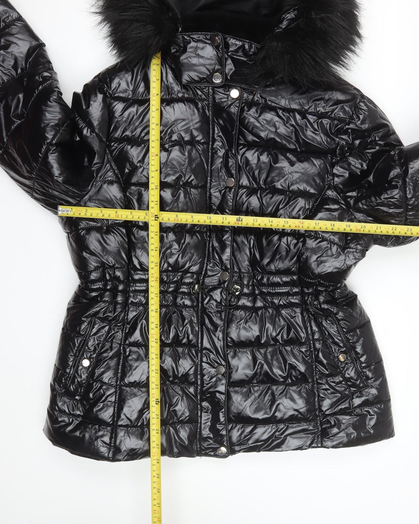 Womens UK Size 18 New Look Black Puffer Jacket