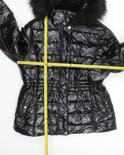 Womens UK Size 18 New Look Black Puffer Jacket