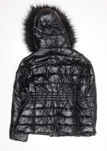 Womens UK Size 18 New Look Black Puffer Jacket