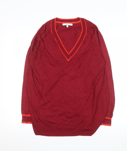 Mens UK Size M NEXT Red Pullover Jumper
