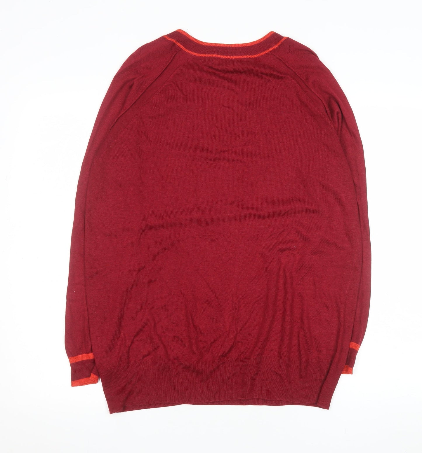 Mens UK Size M NEXT Red Pullover Jumper