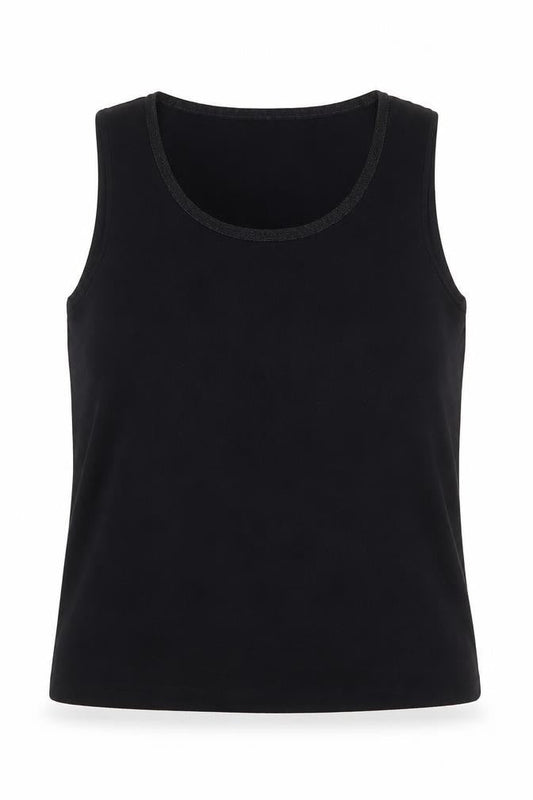 Jones New York Women's Black Tank Top Sleeveless Knit Rayon L
