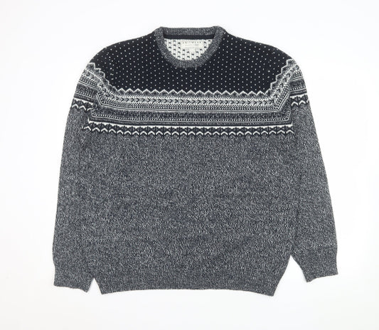 Mens UK Size XL F&F Grey Pullover Jumper