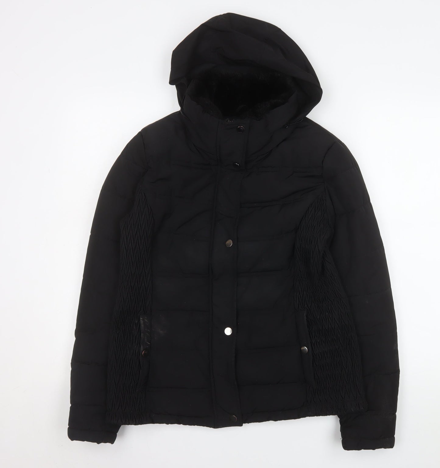 Womens UK Size 10 TU Black Puffer Jacket